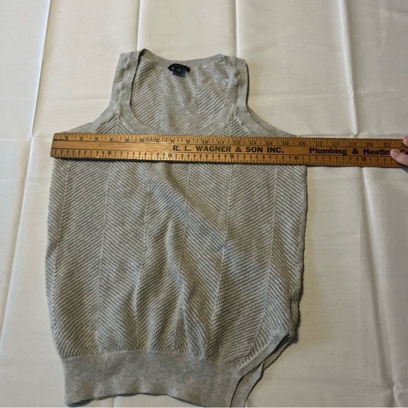 Theory Women Tunic Top Sea Cottoncash Hopeswell Tank Crochet Knit Size Small - Picture 5 of 6